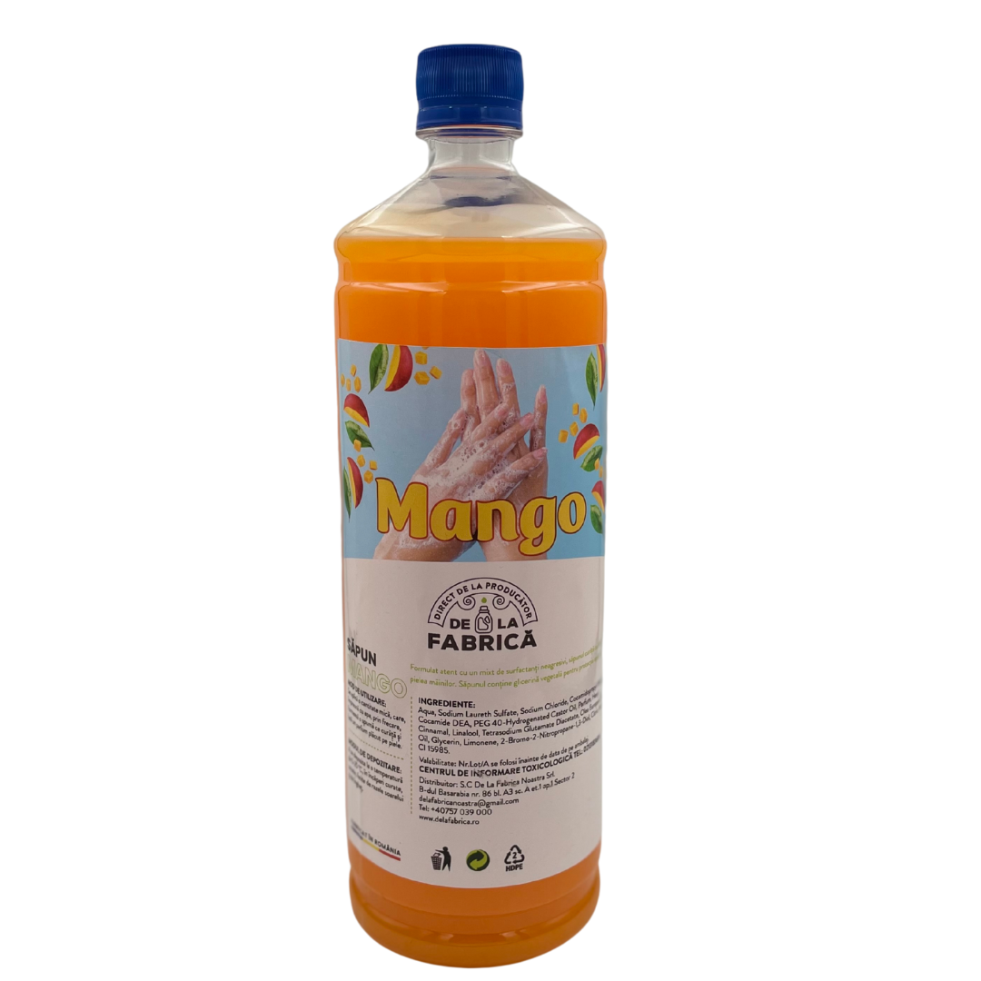 Săpun Lichid Mango – Spumă Delicată și Parfum Plăcut - DeLaFabrica