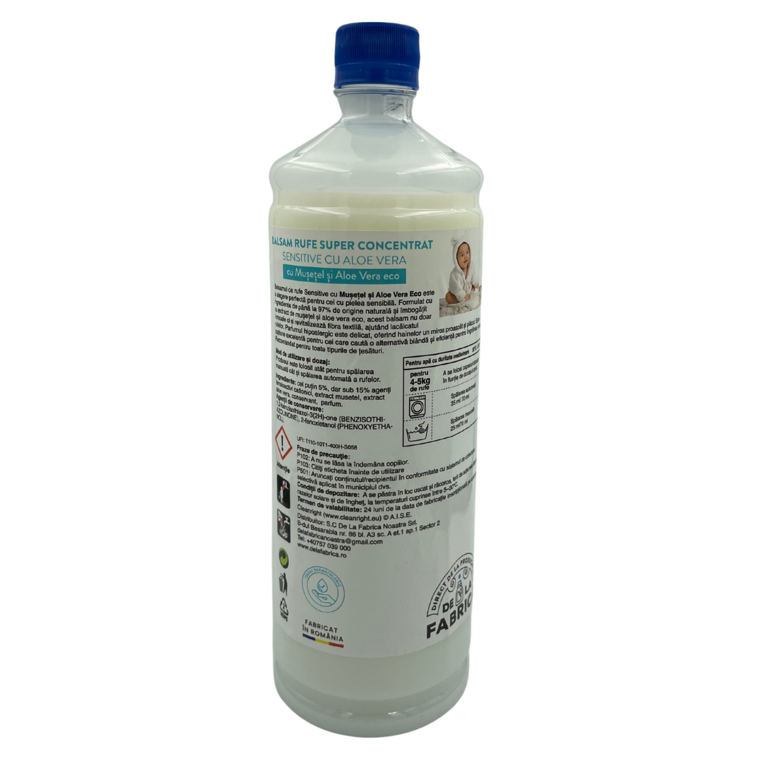 Balsam de Rufe Concentrat Sensitive cu Mușețel și Aloe Vera Eco – Hipoalergenic – DeLaFabrica