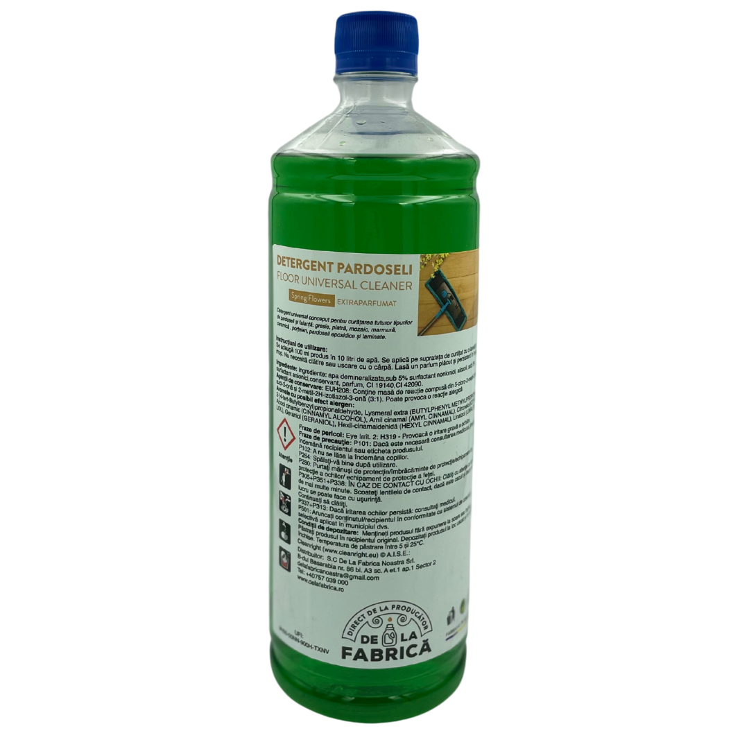 Detergent Pardoseli Spring Flowers – Floor Universal Cleaner – Extra Parfumat - DeLaFabrica